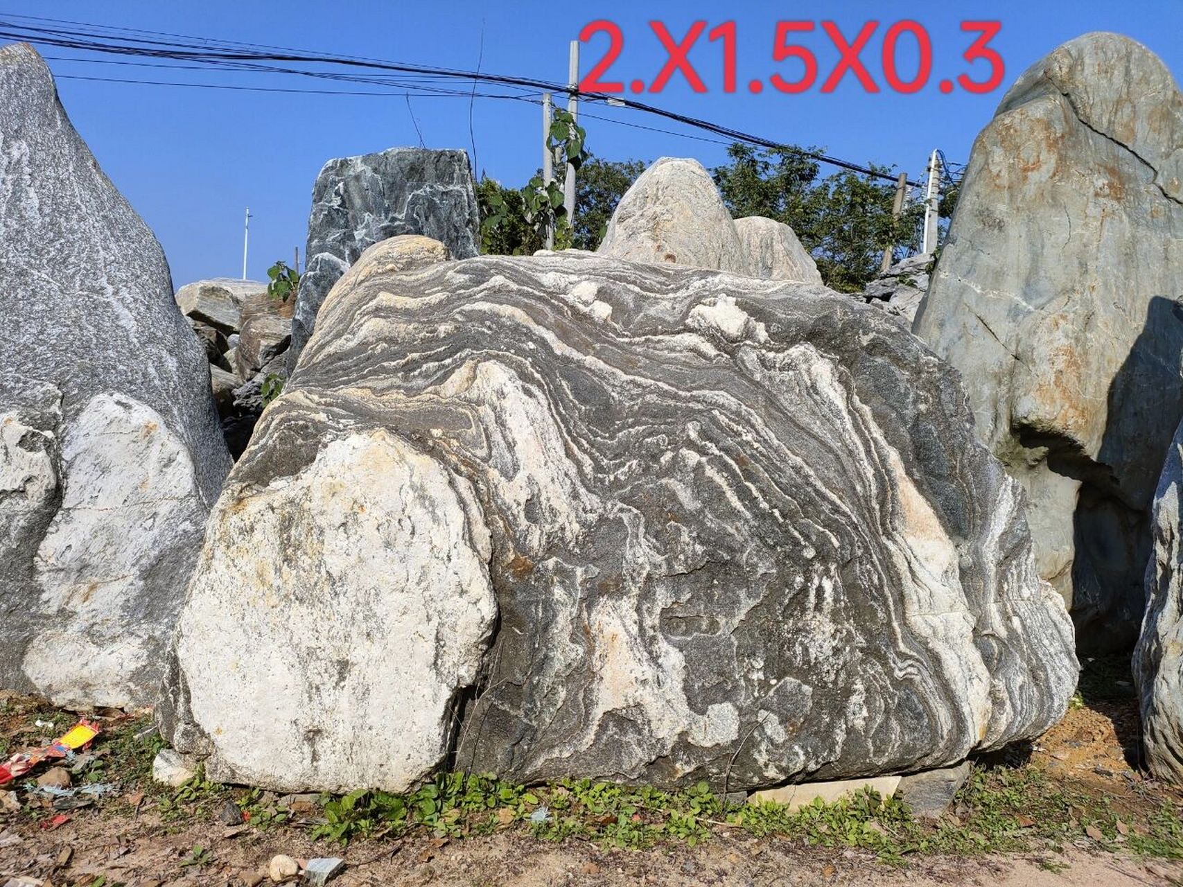 泰山石精品別墅造景用石#庭院景觀 #別墅庭院 #景觀石造景