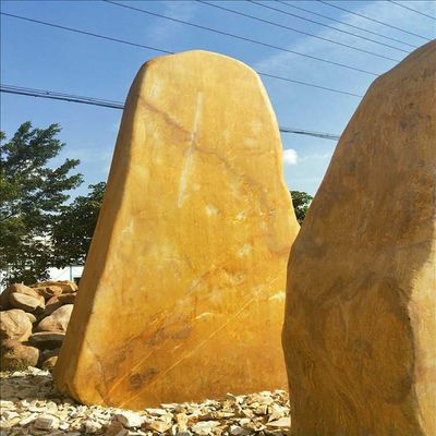 生態園黃蠟石 可定制免費刻字的景觀石之選