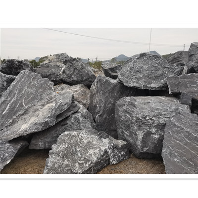 黑山石 塑造水溪駁岸與園林假山的自然美學